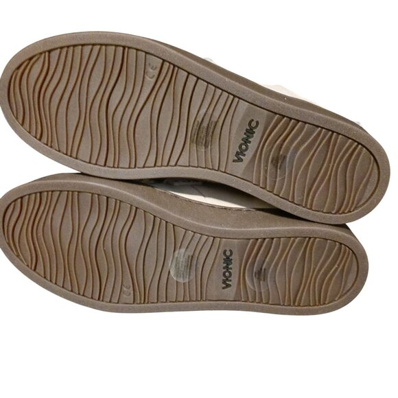 NEW Vionic Womens Splendid Oak Suede Sheep Fur Booties Sand/Cream Size 7.5 - Picture 8 of 13